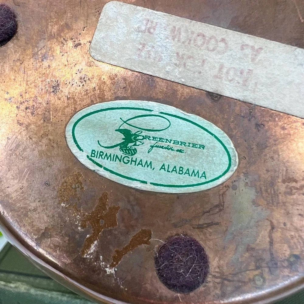 Vintage Copper Kettle Greenbrier Birmingham Alabama Farmhouse Kitchen French